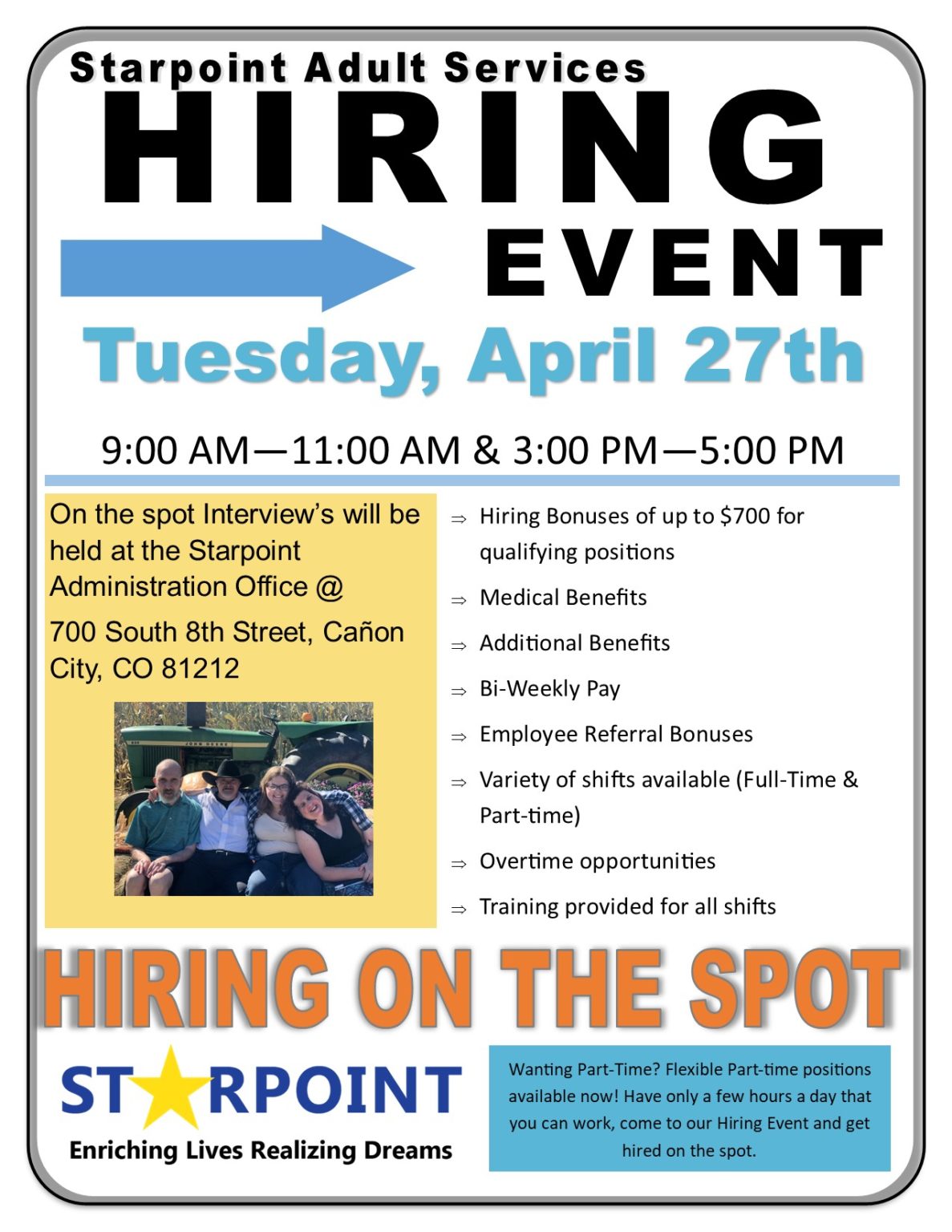 Hiring Event Starpoint